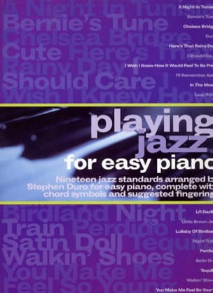 Playing Jazz For Easy Piano Solo Stephen Duro Partition Jazz