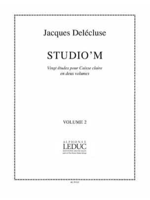 Studio' M Volume 2 Jacques Delécluse Partition Caisse-claire