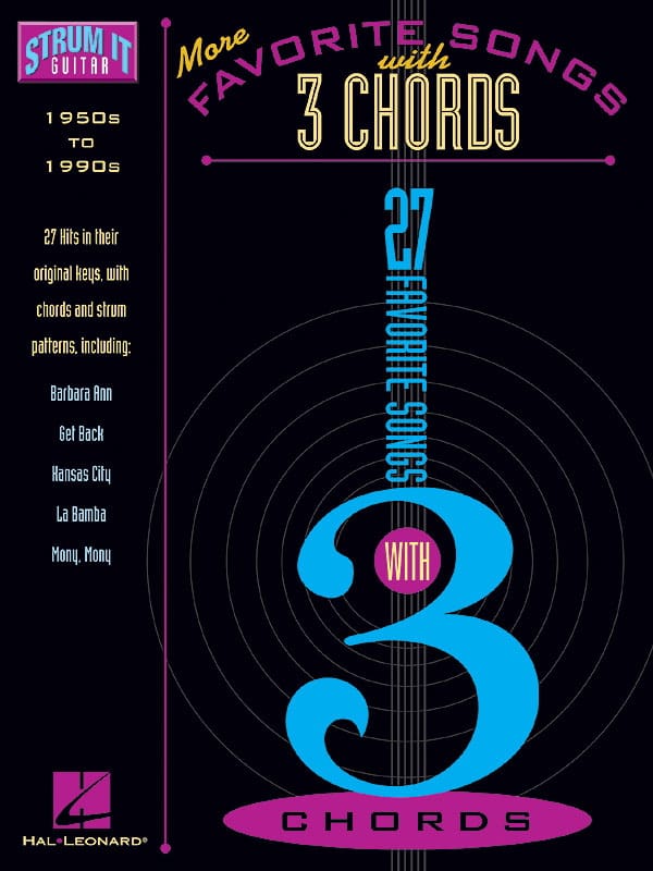 More Favorite Songs with 3 Chords Partition Pop / Rock