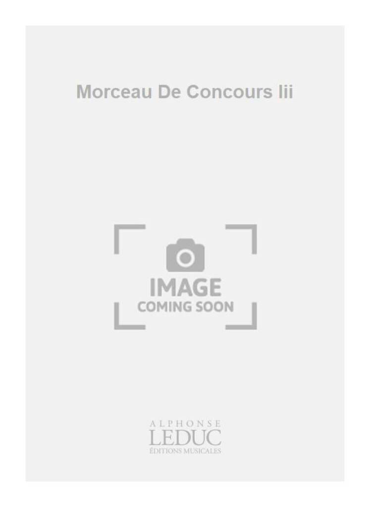 Morceau de Concours III - Jean-Michel Defaye - Partition - Tuba