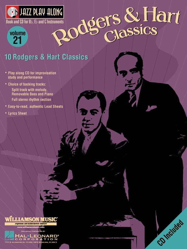 Jazz play-along volume 21 - Rodgers And Hart Classics