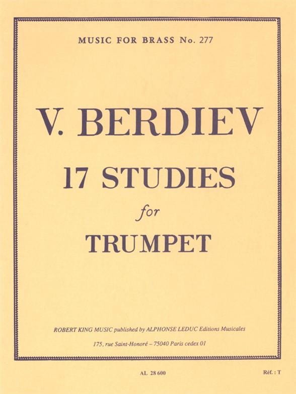 17 Studies - Trompette Berdiev Partition Trompette