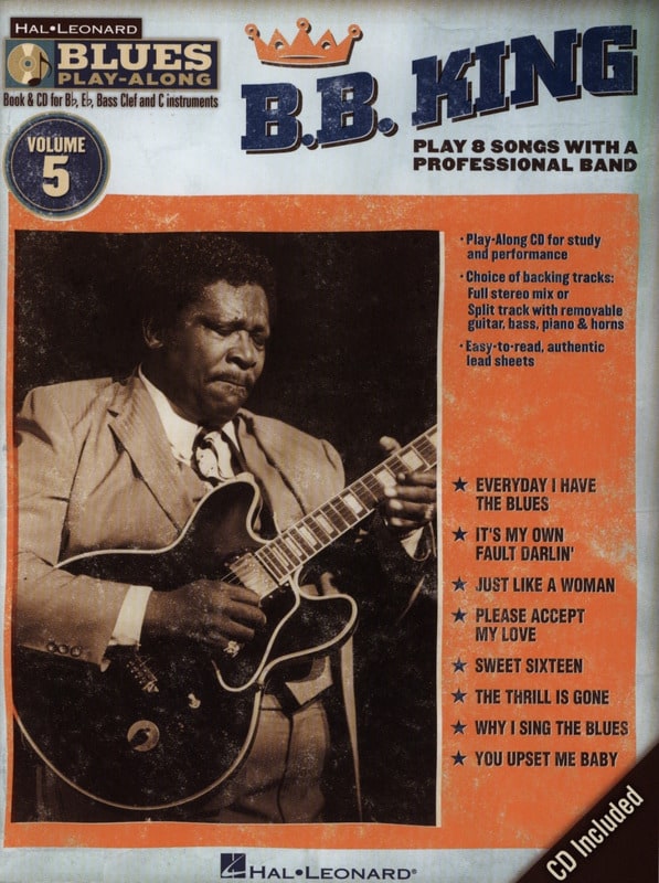 Blues Play-Along Volume 5 - B.B King B.B. king Partition Jazz
