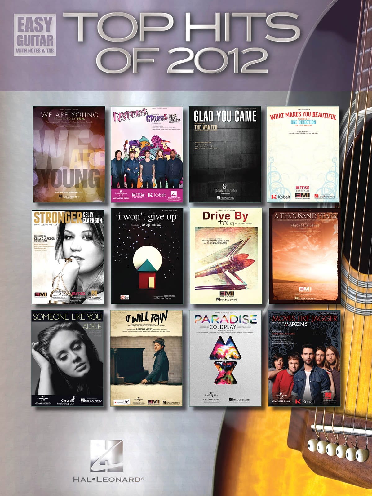 Top hits of 2012 Partition Guitare