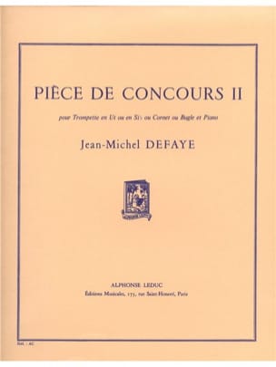 Pièce de Concours 2 Jean-Michel Defaye Partition Trompette