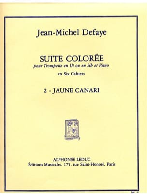 Suite colorée No.2 - Fatigue Jean-Michel Defaye Partition Trompette