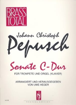 Sonate C-Dur Johann Christoph Pepusch Partition Trompette