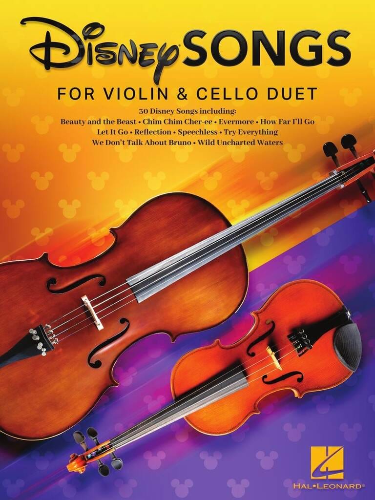 Disney Songs for Violin and Cello Duet Partition Duos