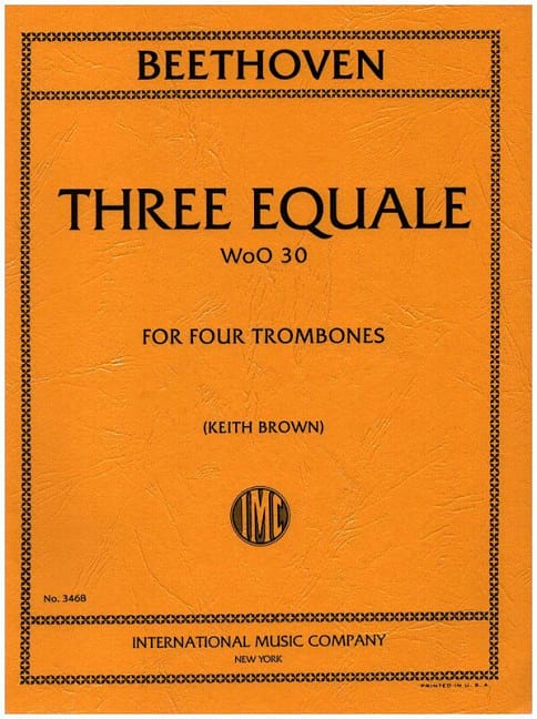 Three Equale - BEETHOVEN - Partition - Trombone