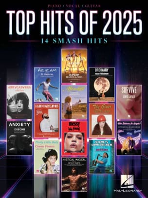  - Top Hits of 2025 - Piano Chant et Guitare - Partition - di-arezzo.ch