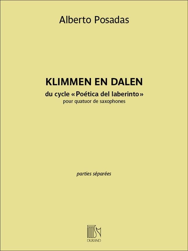 Klimmen en dalen - Parties Séparées - Alberto Posadas - Partition