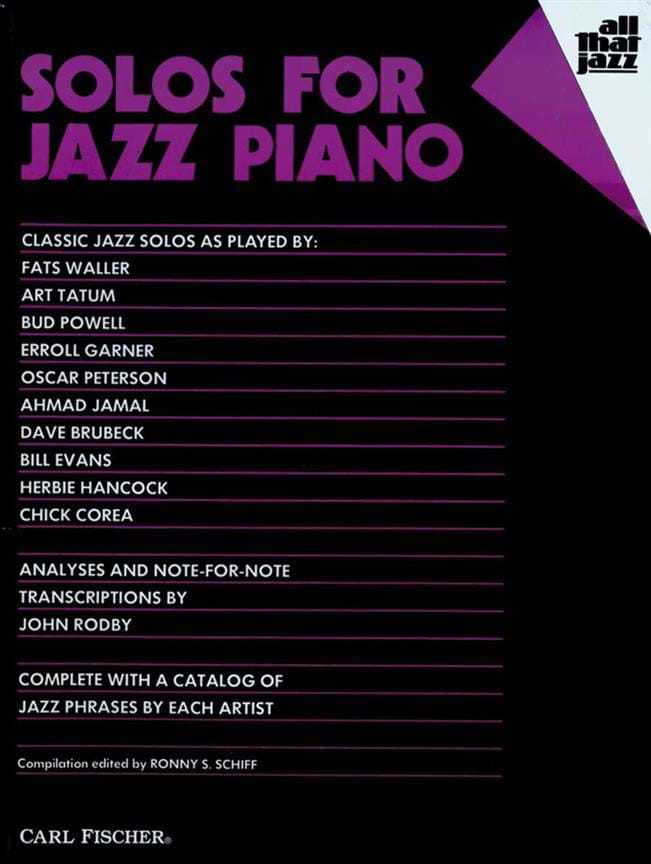 Solos For Jazz Piano Partition Jazz