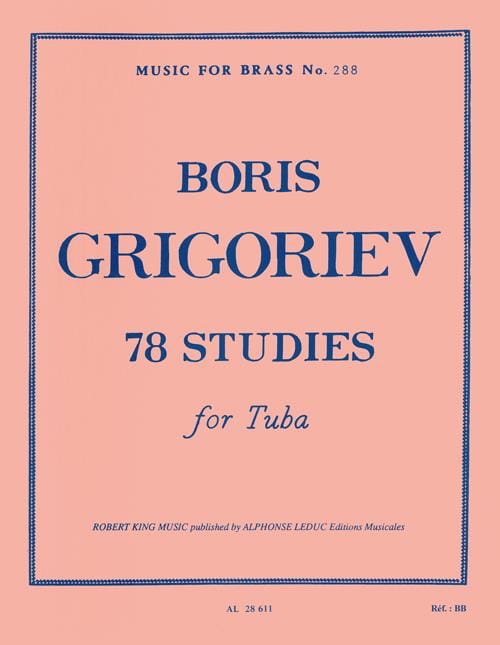 78 Studies Boris Grigoriev Partition Tuba