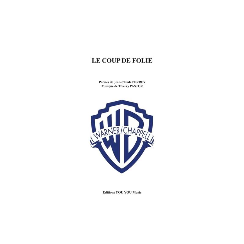 Le Coup de Folie Thierry Pastor Partition