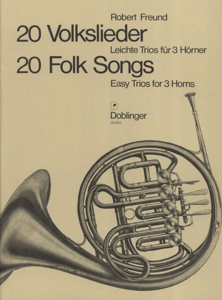 20 Folk Songs - Robert Freund - Partition - Cor