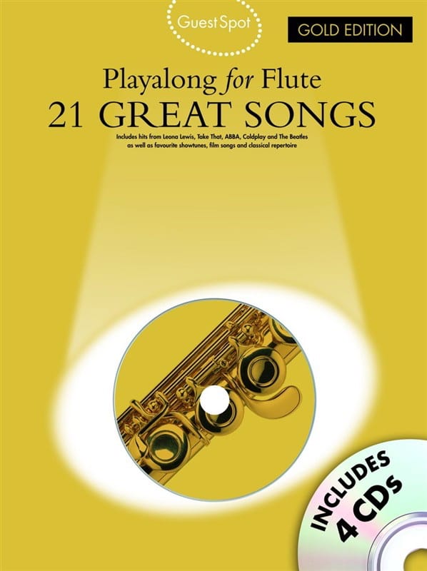 Guest Spot - 21 Great Songs Playalong For Flute - Partition