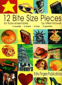 12 Bite Size Pieces Mike Mower Partition Flûte traversière