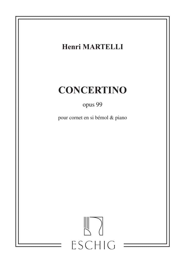 Concertino Henri Martelli Partition Trompette