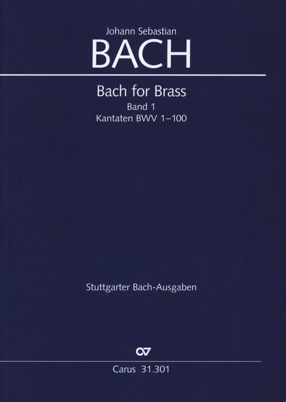 Bach for brass Band 1 - Kantaten BWV 1-100 BACH Partition Trompette