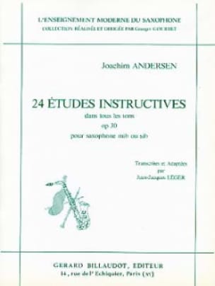24 Etudes Opus 30 - Instructives dans Tous les Tons - ANDERSEN