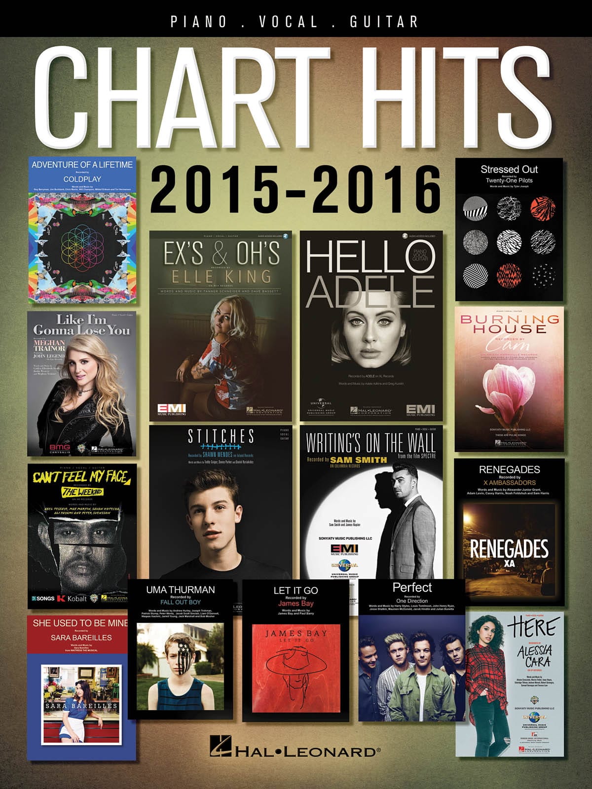 Chart Hits of 2015-2016 Partition Pop / Rock