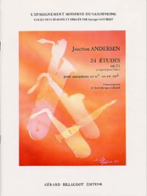 24 Etudes Opus 21 - Saxophone ANDERSEN Partition Saxophone