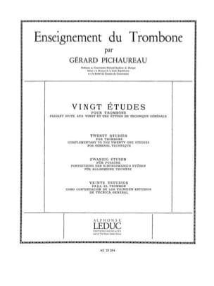 20 Etudes Gérard Pichaureau Partition Trombone