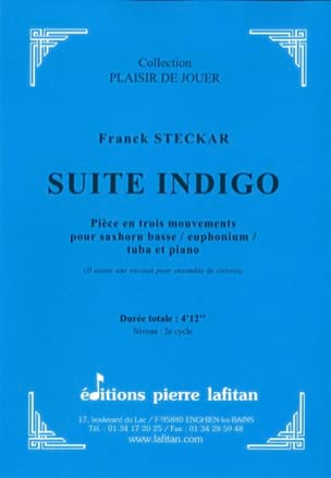 Suite indigo Steckar Franck Partition Tuba