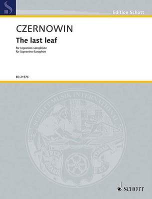 The last leaf Chaya Czernowin Partition Saxophone