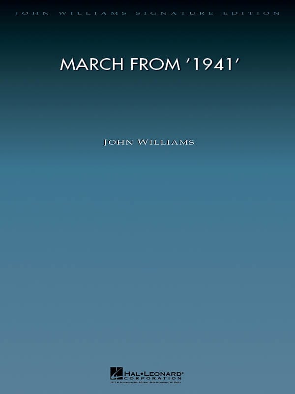The March From 1941 John Williams Partition Musique de film