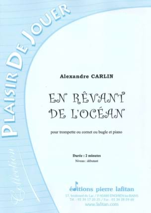En rêvant de l'ocean Alexandre Carlin Partition Trompette