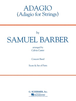 Adagio For Strings BARBER Partition ENSEMBLES, BANDS