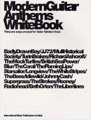 Modern Guitar Anthems White Book Partition Guitare