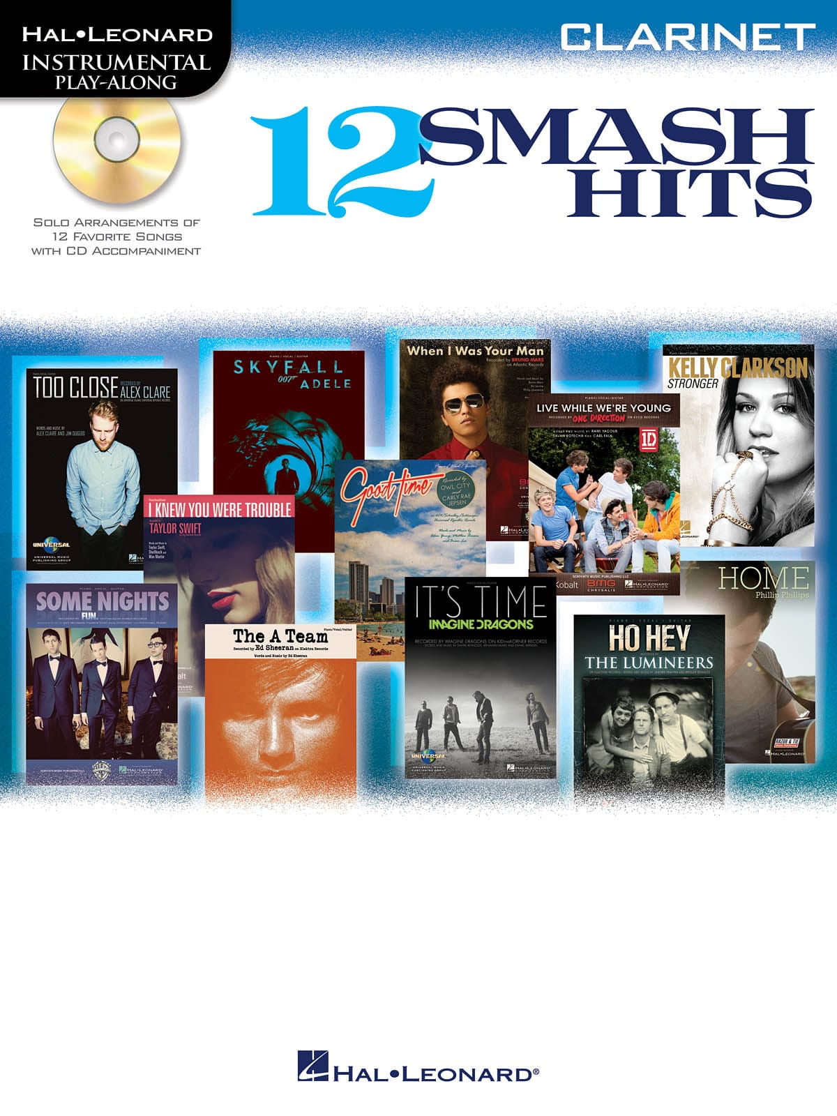 12 Smash hits - Instrumental play-along Partition Clarinette
