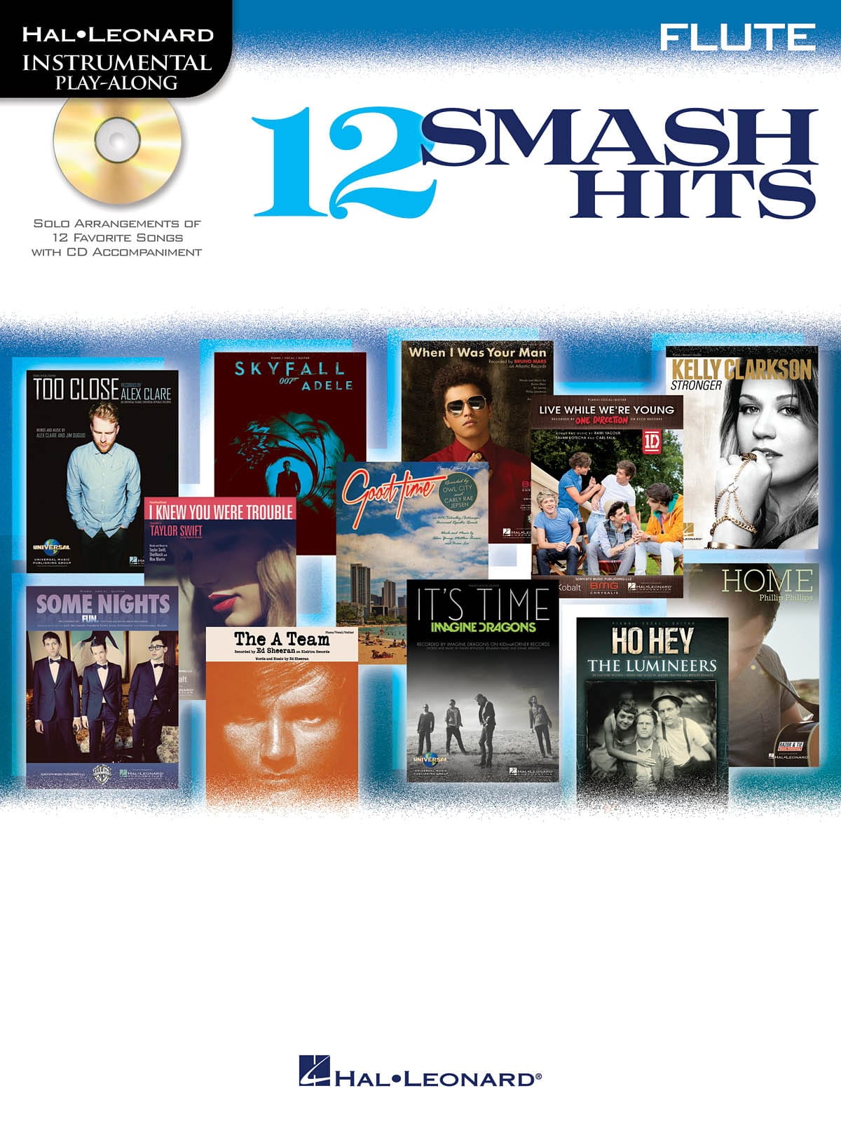 12 Smash hits - Instrumental play-along Partition Flûte traversière