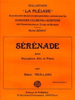 Sérénade Robert Truillard Partition Saxophone