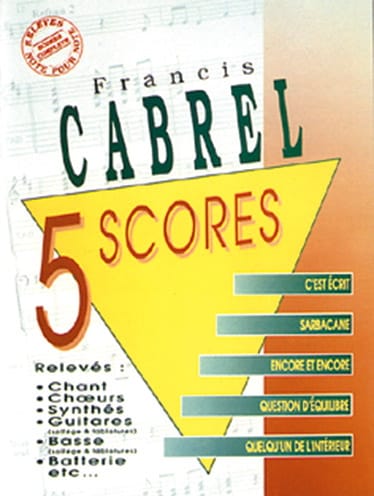 5 Scores - Françis Cabrel - Partition - Chanson française