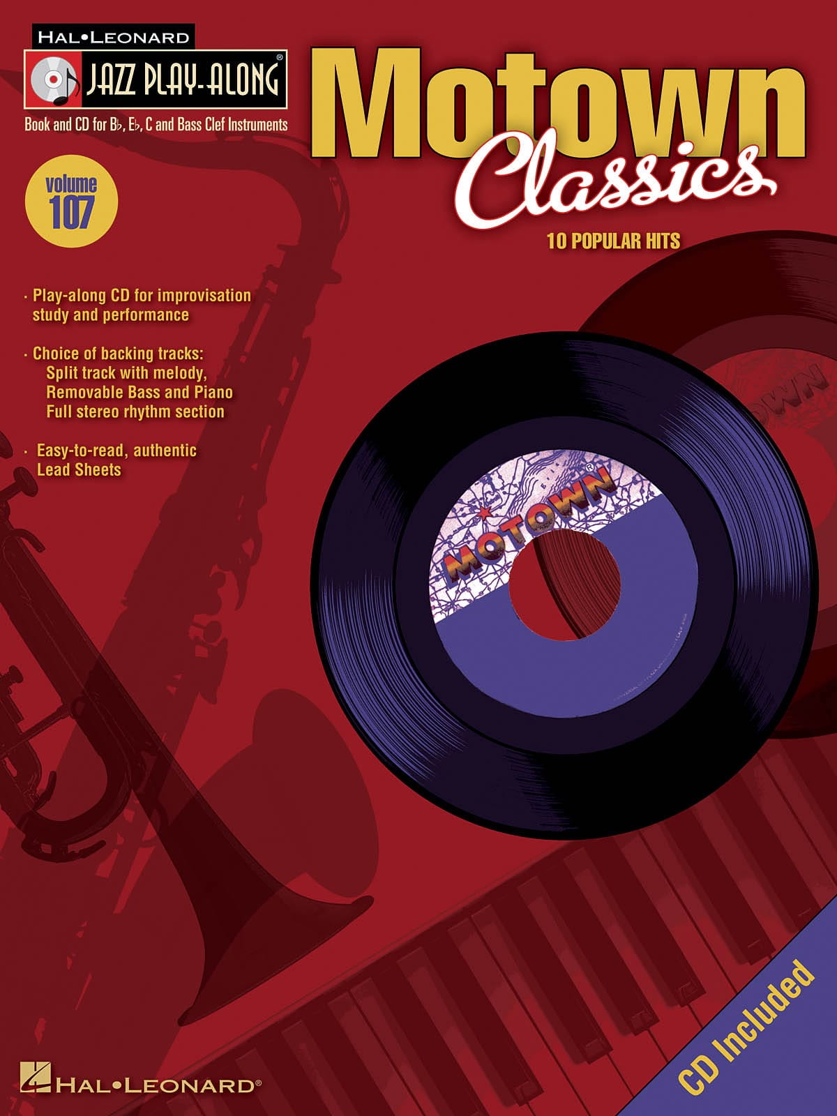 Jazz play-along volume 107 - Motown Classics - Partition - Pop / Rock