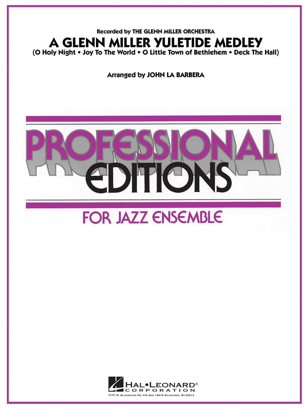 A Glenn Miller Yuletide Medley Glenn Miller Partition ENSEMBLES, BANDS