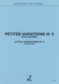 Petites Variations N° 3 Alain Londeix Partition Marimba