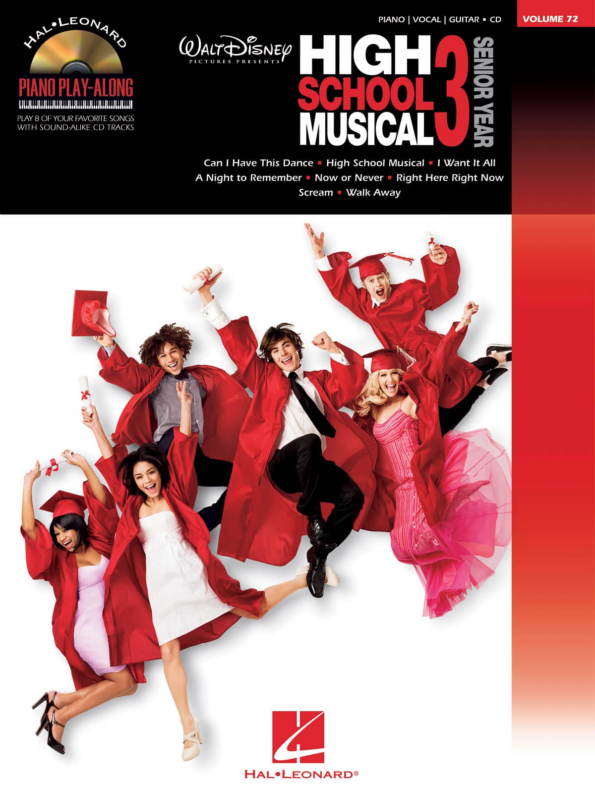 Piano Play-Along Volume 72 - High School Musical 3 - Partition