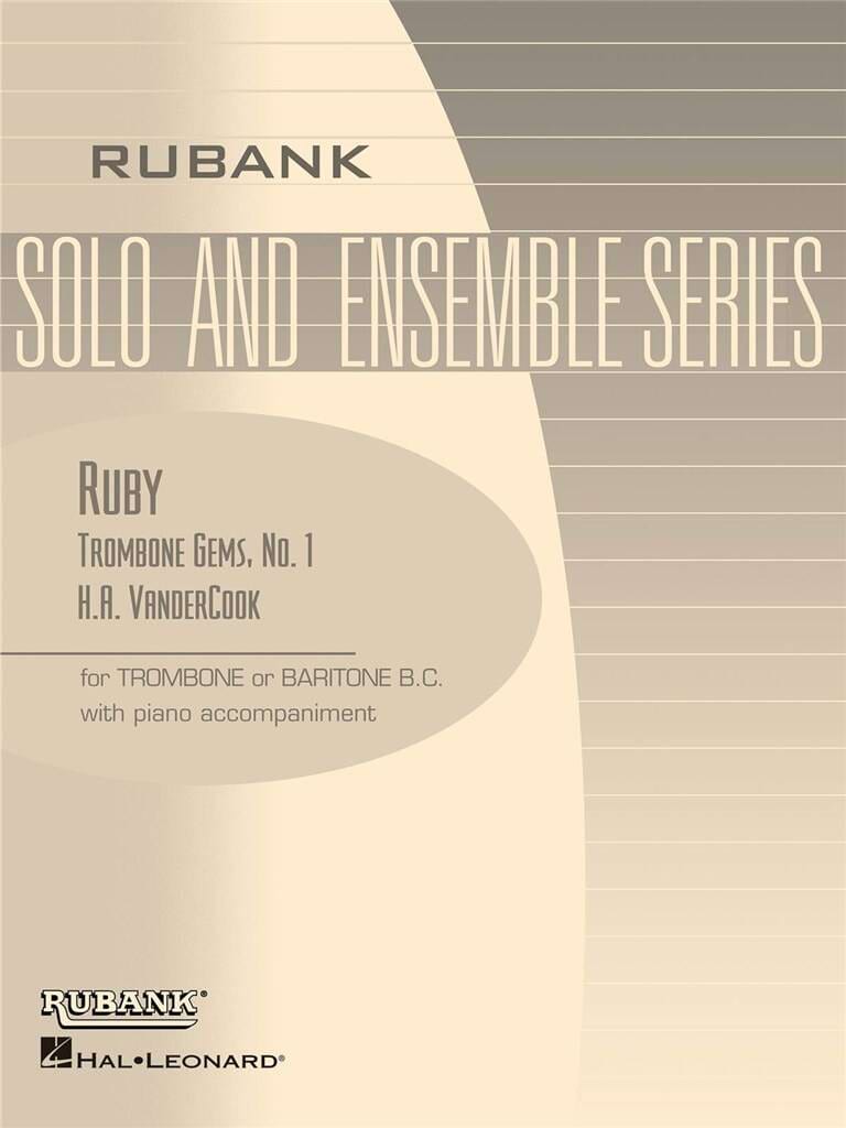 Ruby (Trombone Gems No. 1) Hale A. VanderCook Partition Trombone