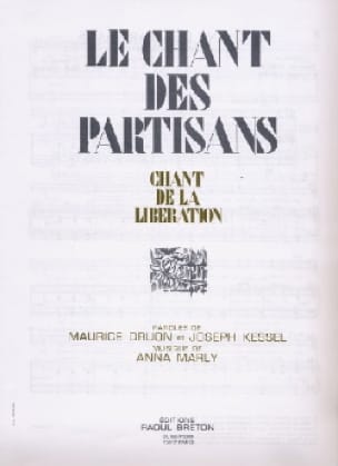 Le Chant des Partisans Partition Chanson française