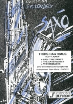 Trois Ragtimes - Conducteur JOPLIN Partition Saxophone