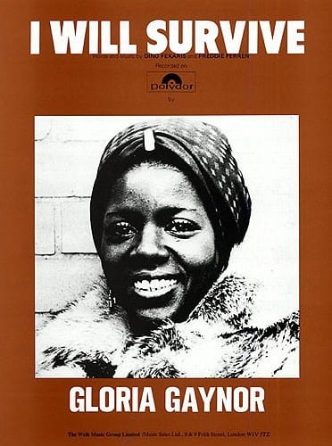 I Will Survive Gloria Gaynor Partition Pop / Rock