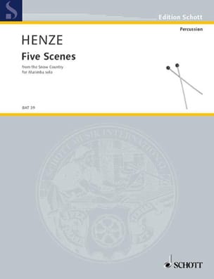Five Scenes From The Snow Country Hans Werner Henze Partition Marimba