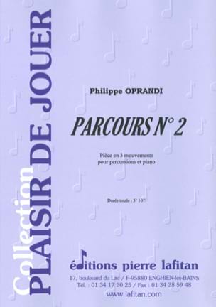 Parcours N° 2 Philippe Oprandi Partition Multi Percussions