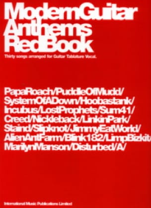 Modern Guitar Anthems Red Book Partition Guitare