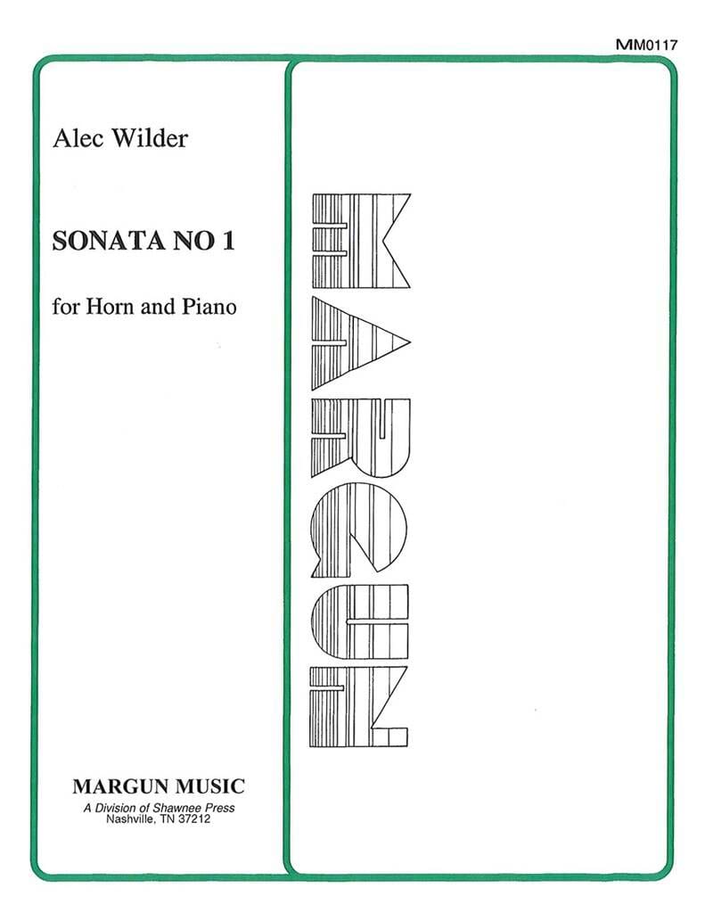 Sonata No 1 Alec Wilder Partition Cor