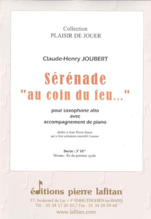 Serenade au coin du feu... Claude-Henry Joubert Partition Saxophone